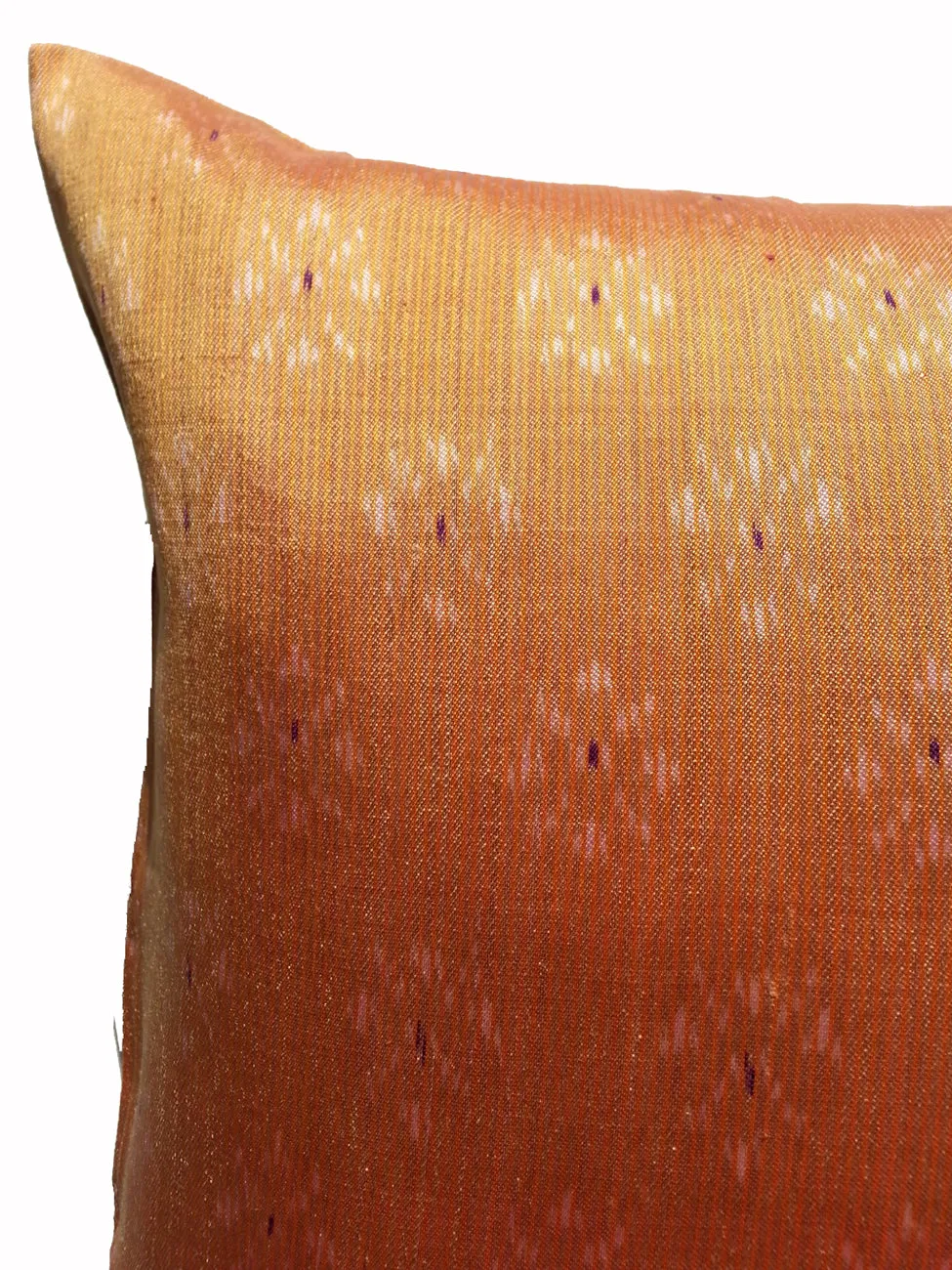 Cambodian Silk Ikat Pillow Camel Beige