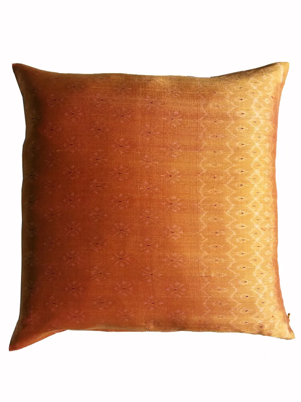 Cambodian Silk Ikat Pillow Camel Beige