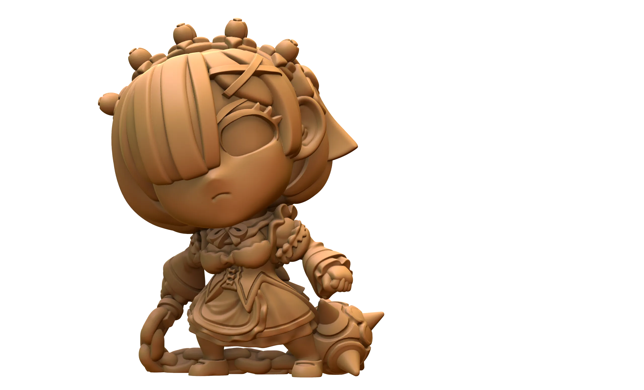 Capsule Chibi - Platonic Maid W/Mace