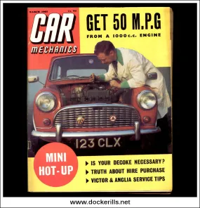 Car Mechanics Magazine March 1962 - Ford Anglia, Mini, Vauxhall Victor