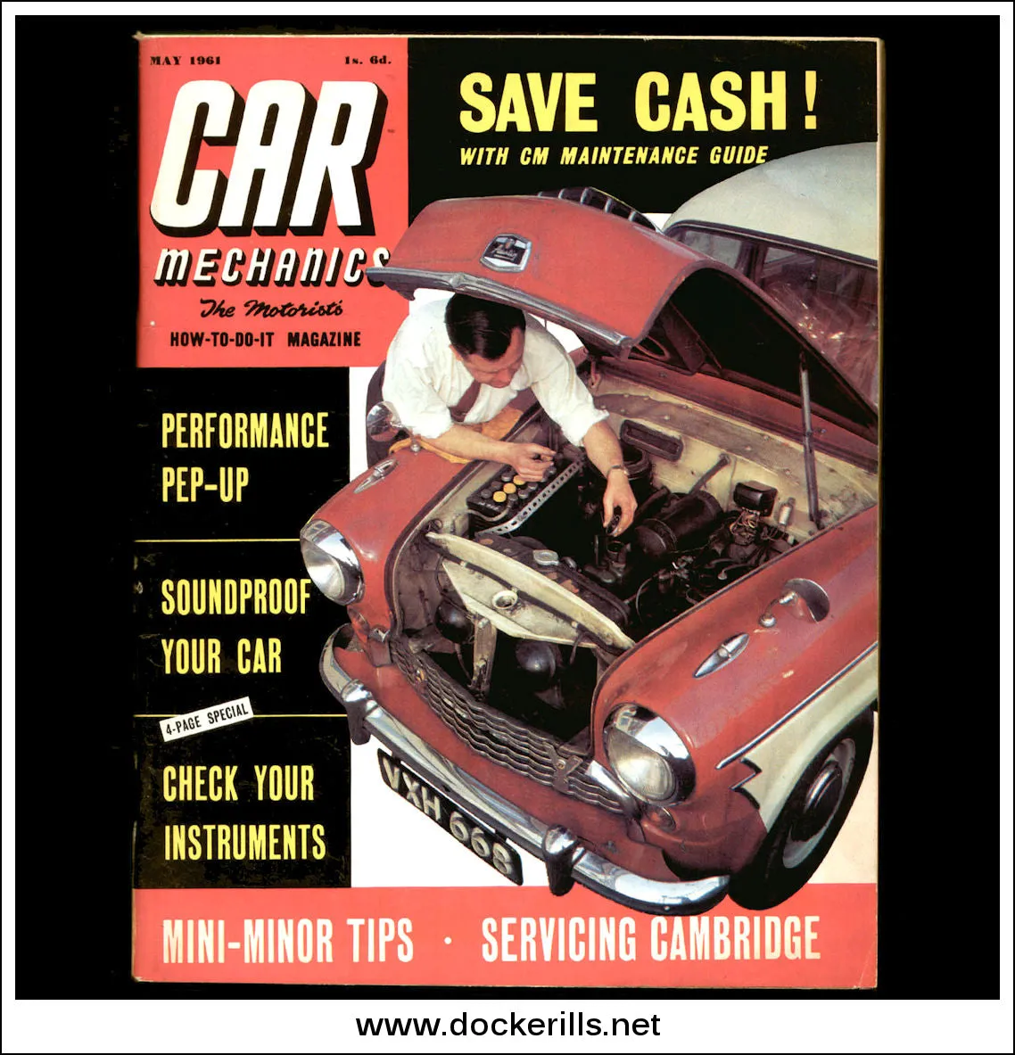 Car Mechanics Magazine May 1961 - Austin 10, Austin A.55.