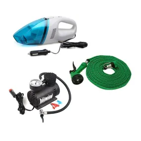 Car Utility Combo - Air Compressor   Water Gun   Car Vacuum Cleaner