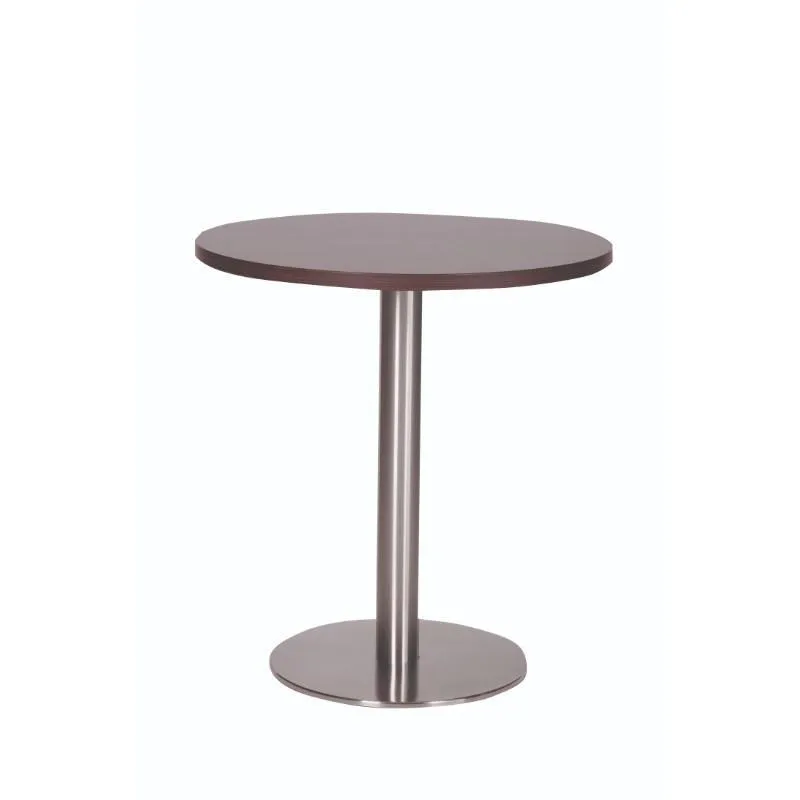 Carafe Round Stainless Steel Base Dining Table