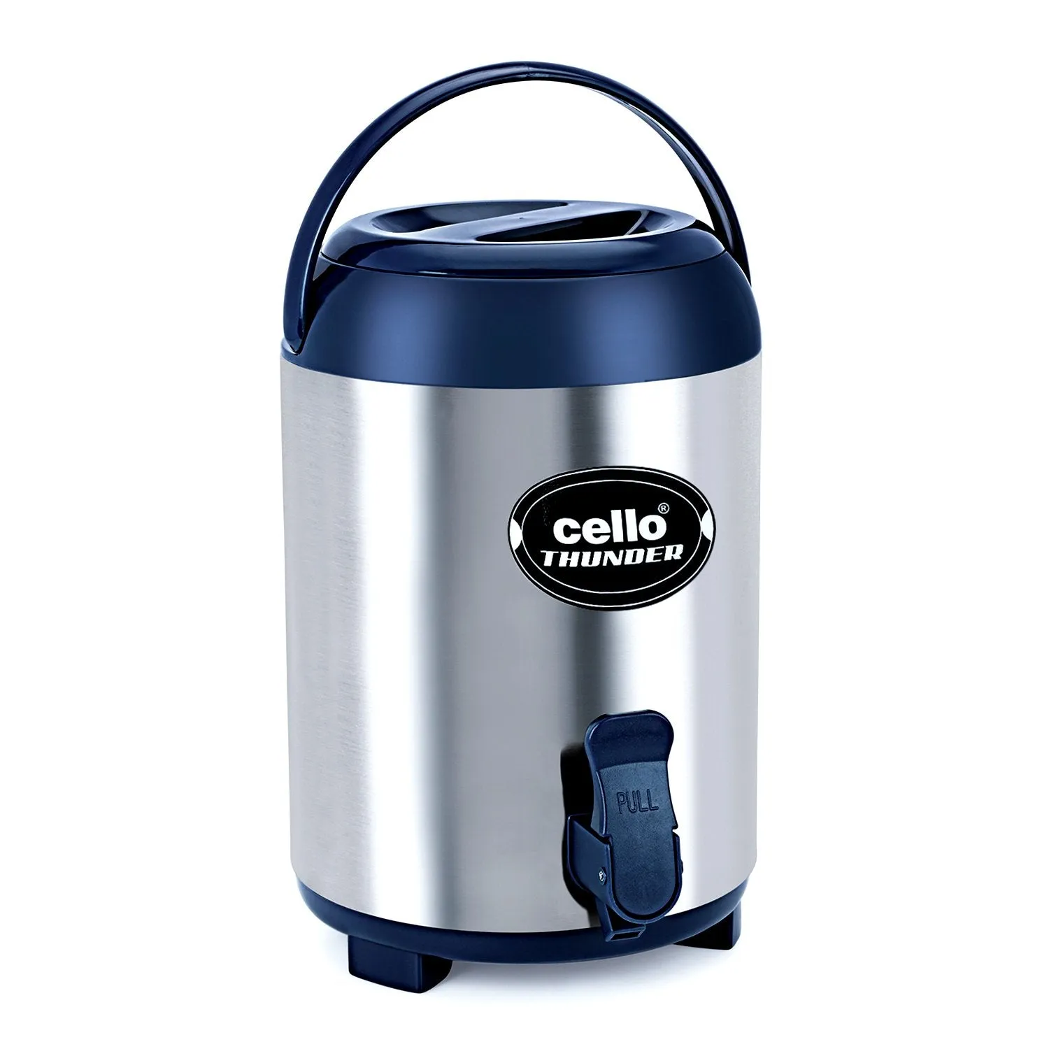 Cello Thunder Insulated Stainless Steel Water Jug, 4 litres, Blue