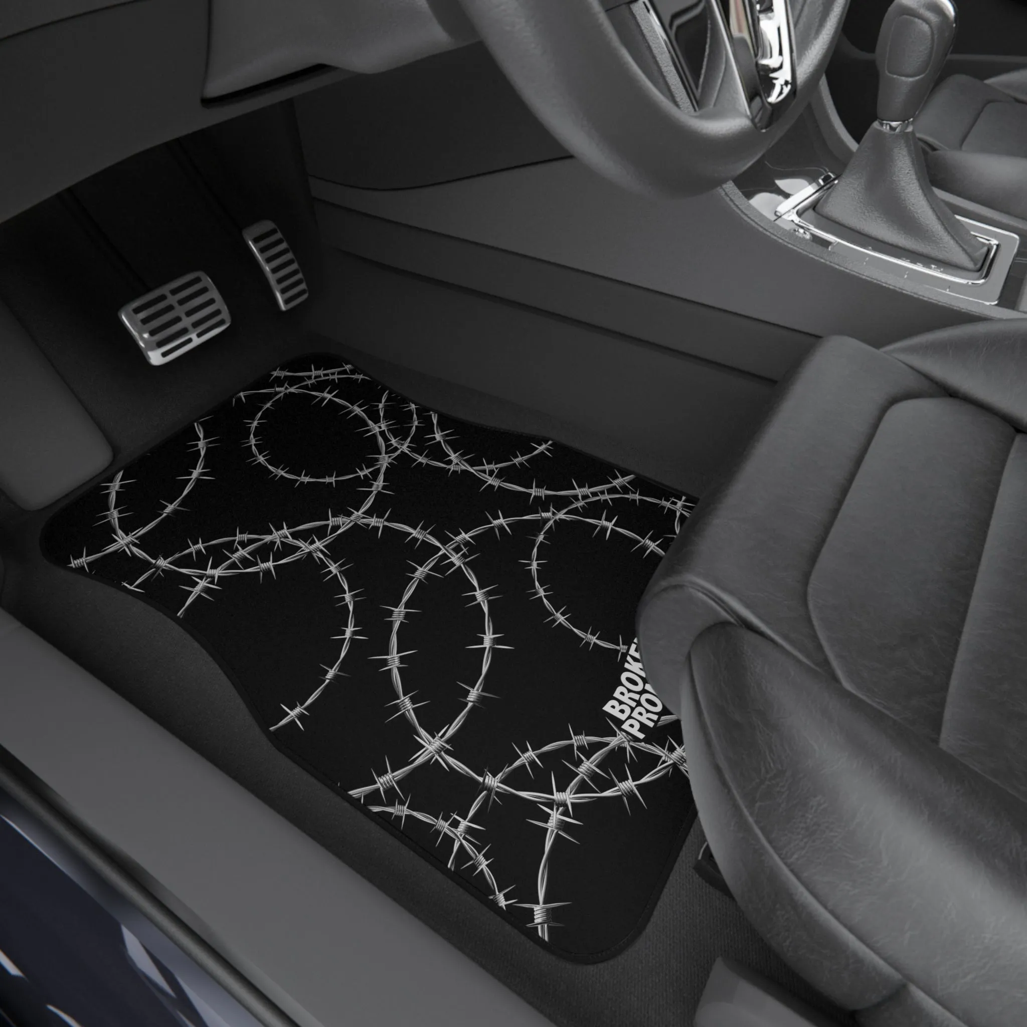 Chrome Wire Car Mats (Set of 4)