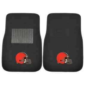 Cleveland Browns Embroidered Car Mat Set - 2 Pieces