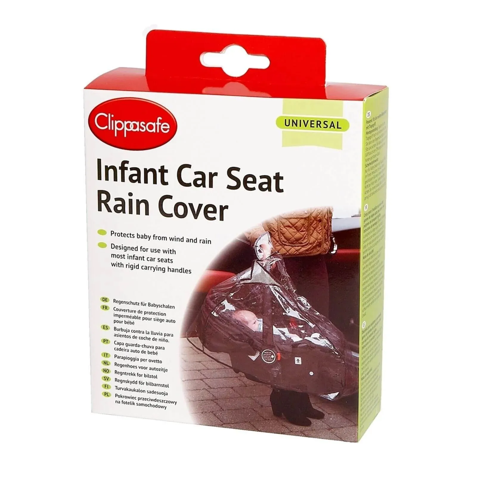 Clippasafe PVC Rain Cover for Infant Car Seat