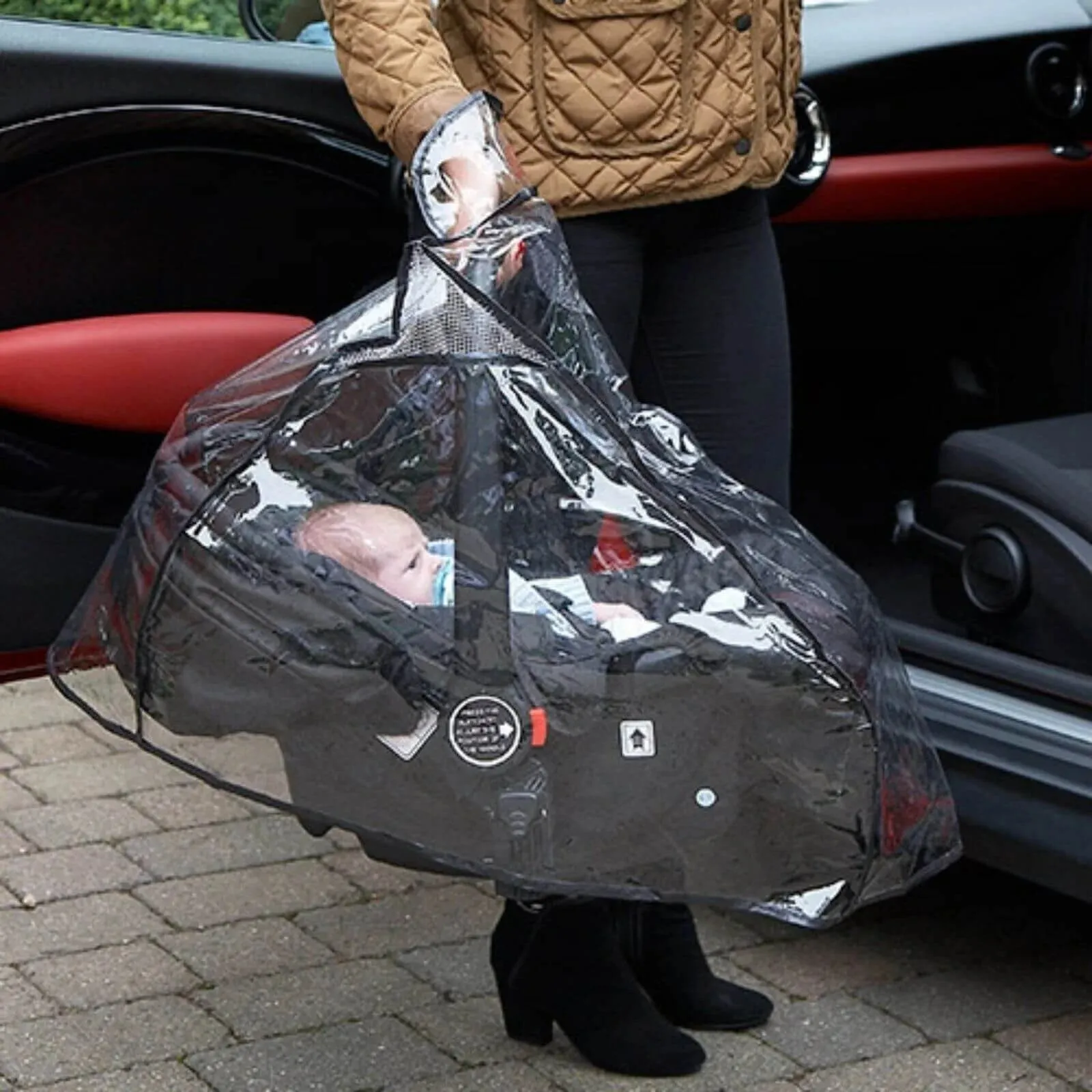 Clippasafe PVC Rain Cover for Infant Car Seat