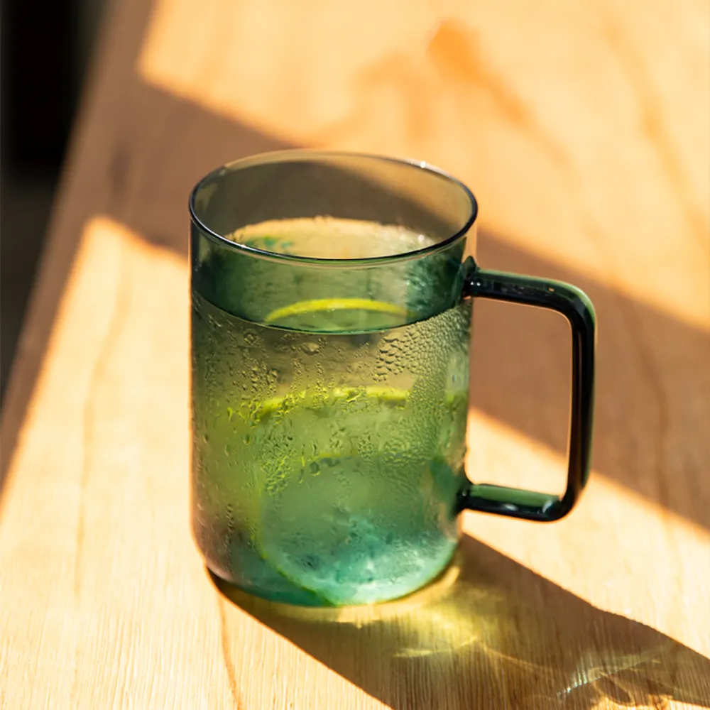 Colored Glass Mugs