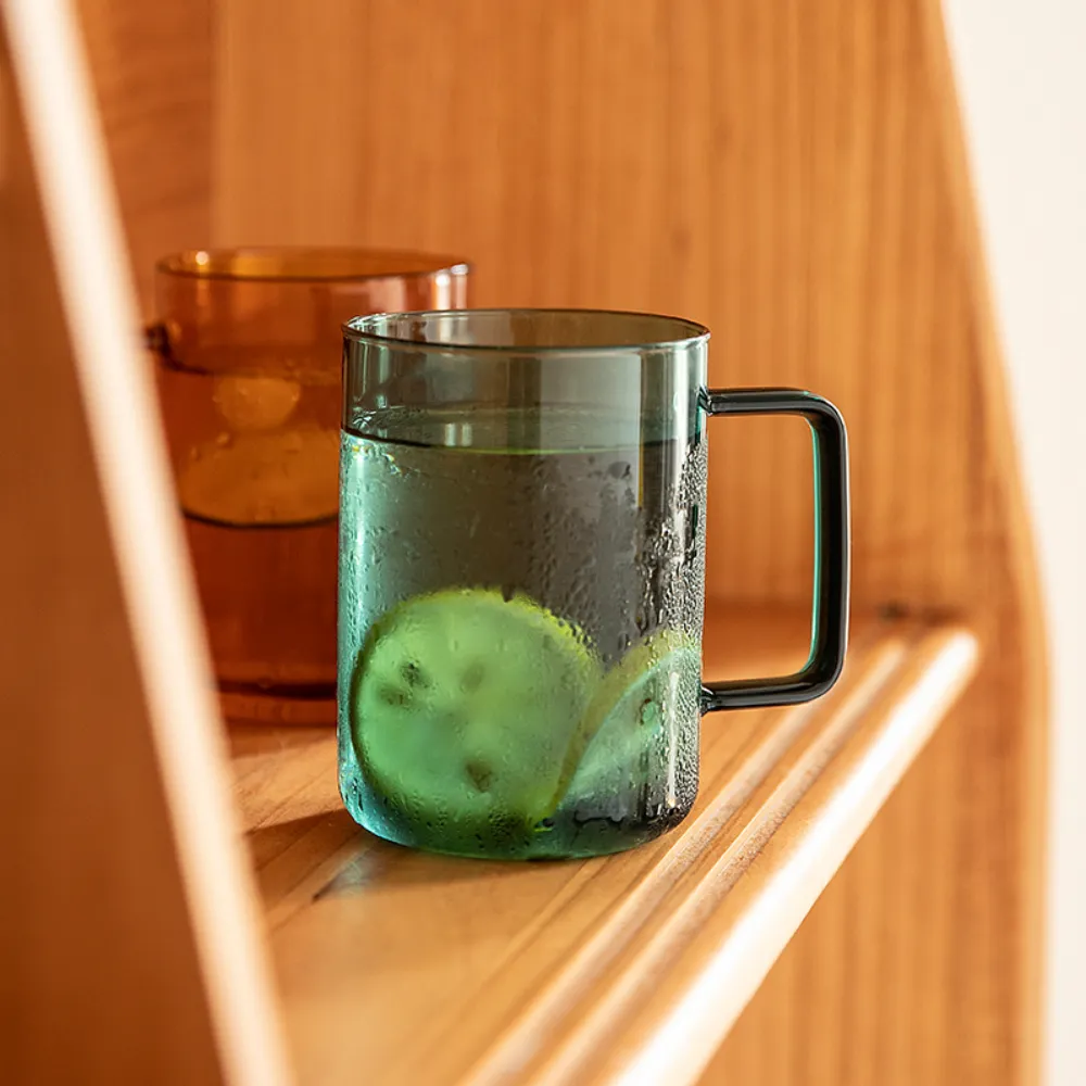 Colored Glass Mugs