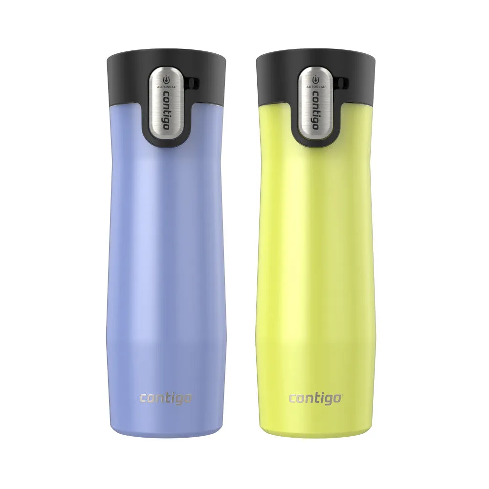 Contigo 20 oz. West Loop 3.0 Autoseal Stainless Steel Travel Mug 2-Pack