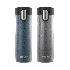 Contigo 20 oz. West Loop 3.0 Autoseal Stainless Steel Travel Mug 2-Pack