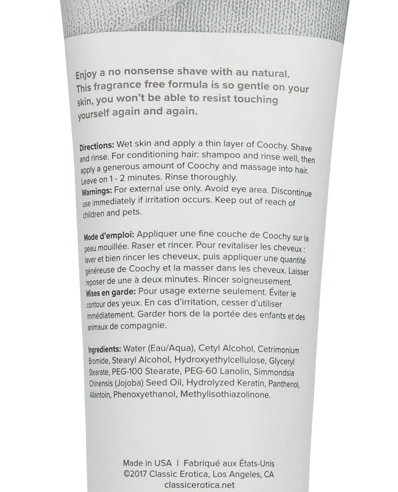 COOCHY Shave Cream - Au Natural Display of 24