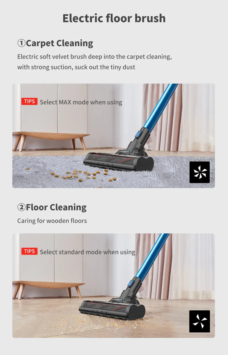 Cordless Vacuum Cleaner, 23000Pa Powerful Suction, LED Touch Screen, Best Wireless Handheld Vacuum for home