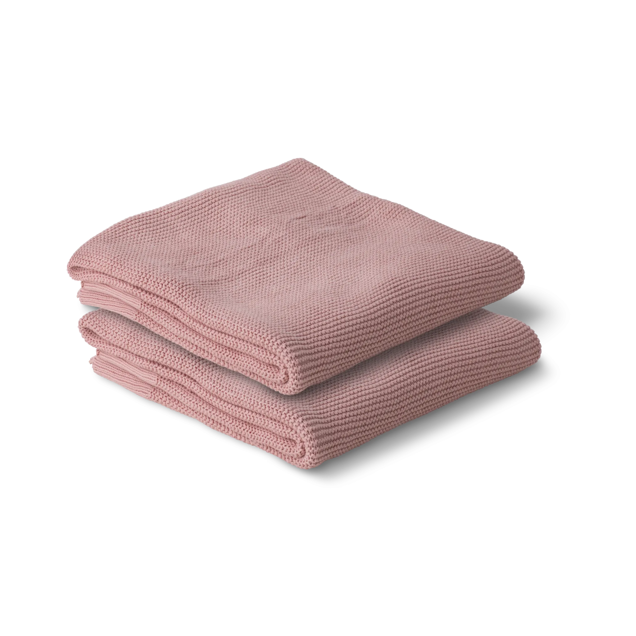 Cotton Classic Knit Baby Blanket | Flamingo Pink