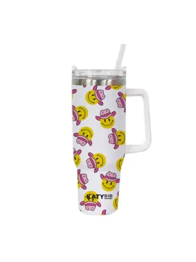 Cowgirl Happy Face Insulated Tumbler (40oz)