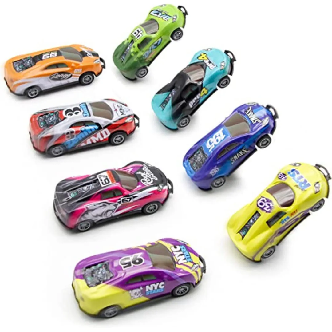 Crash Racing car 1 packet of four cars - Jumping Alloy Stunt Car - Pull Back Vehicle 1 Pack 4 cars (BIS CERTIFIED)