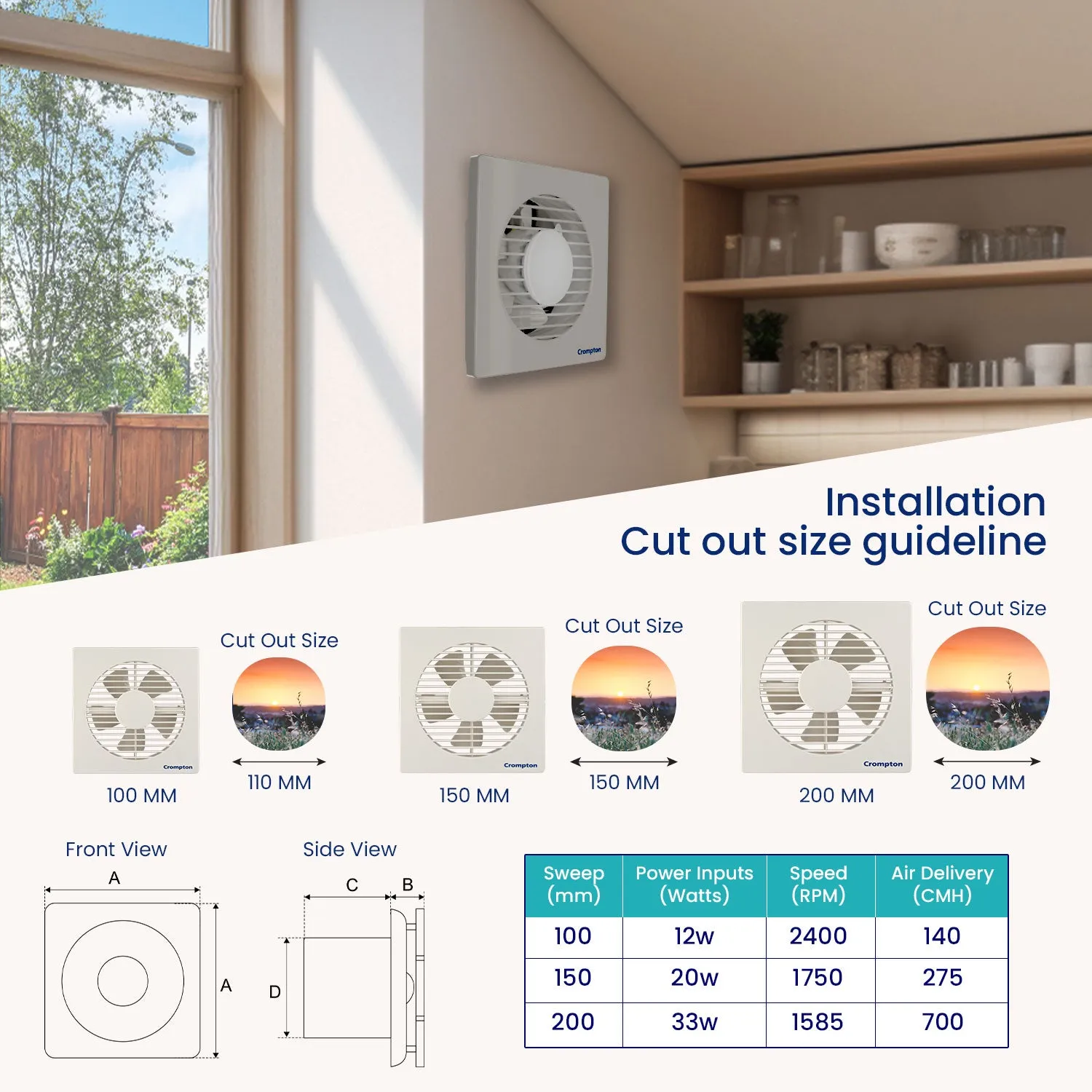 Crompton Ventilus HS Exhaust Fan