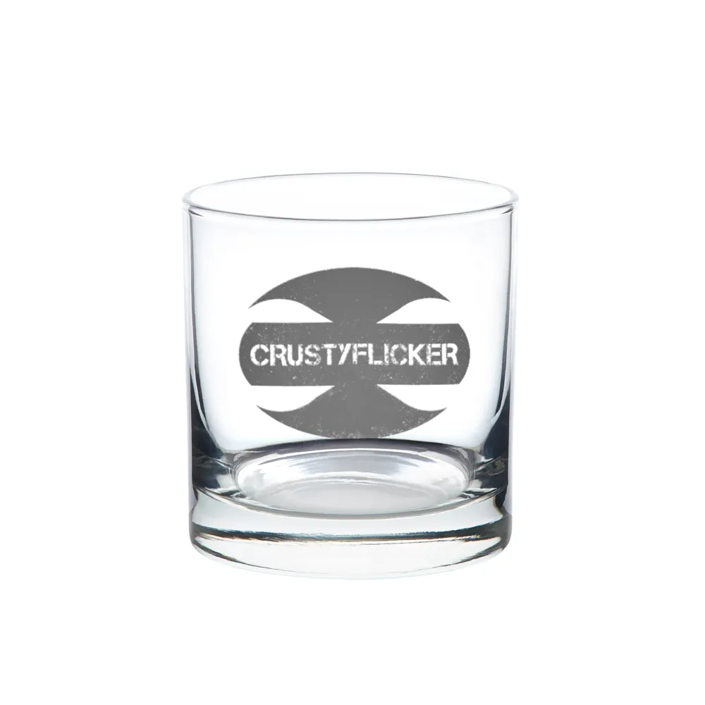 CRUSTYFLICKER Dogtag - 8oz / 11oz Wine Glass Beer Glass