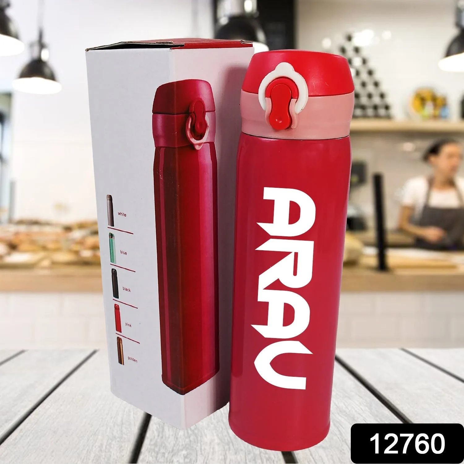 Customize Stainless Steel Water Bottle Leak Proof, Rust Proof, Hot & Cold Drinks, Gym Sipper BPA Free Food Grade Quality, Steel fridge Bottle For office / Gym / School (350 ML Approx)