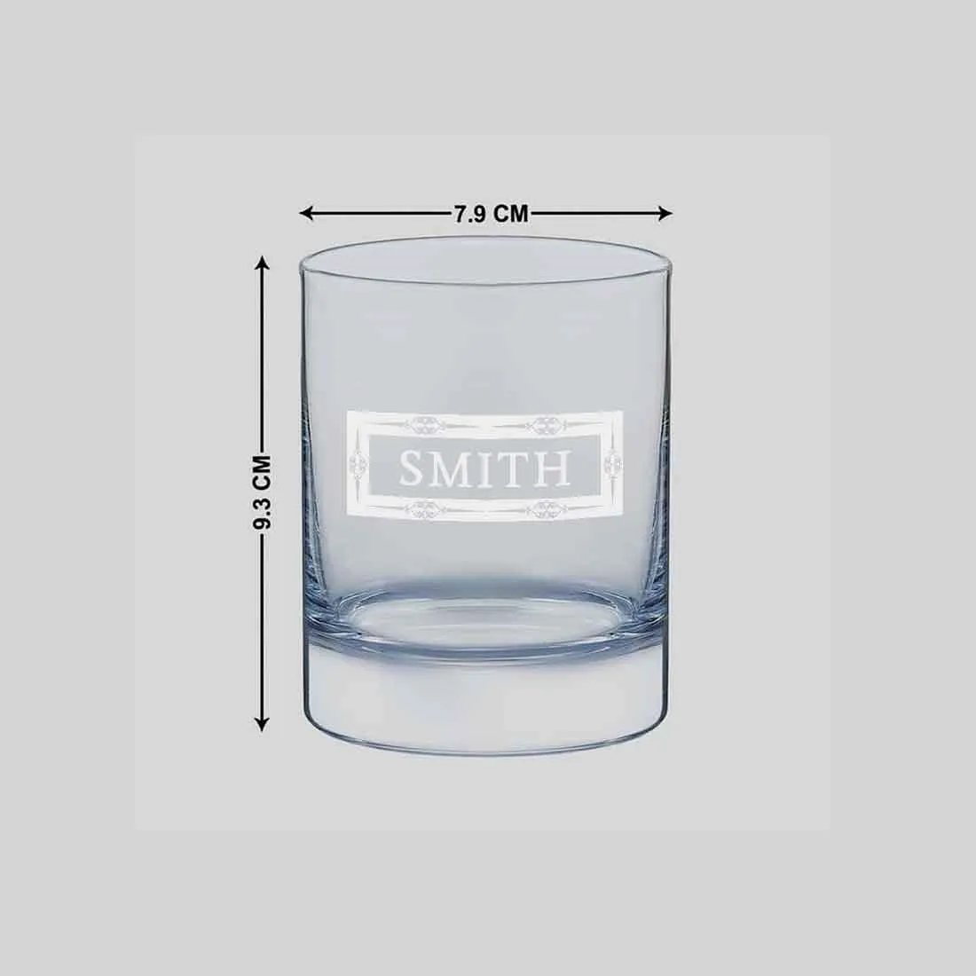 Customized Whiskey Glass-Gift For Him Unique Gifts for Boss, Friend-Frame