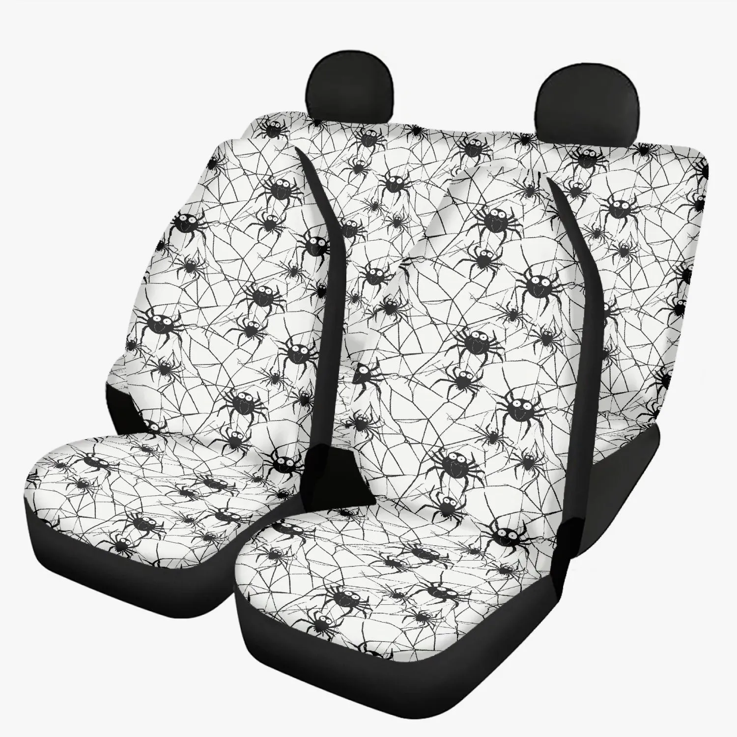 Cute Spider Microfiber Car Seat Covers - 3Pcs