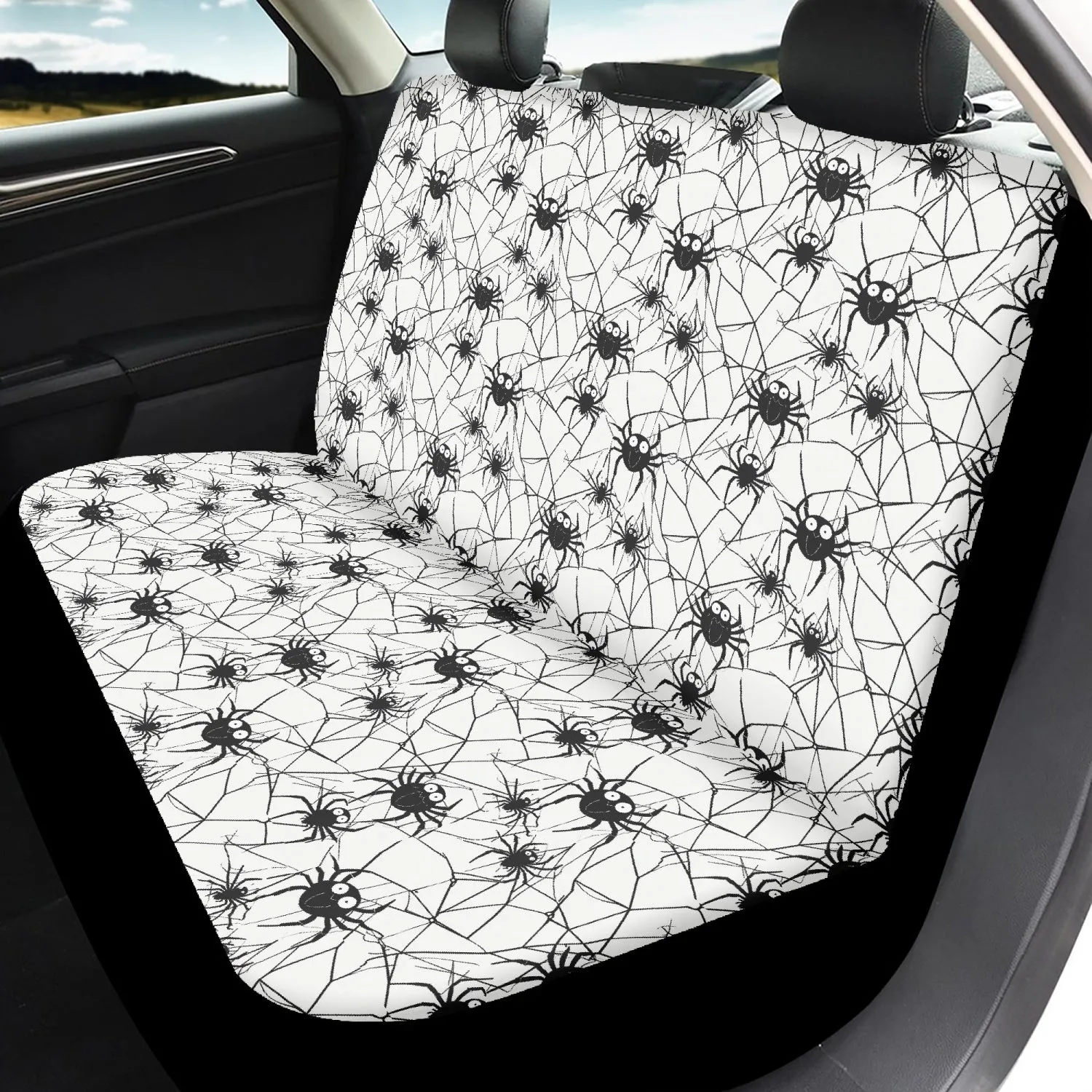 Cute Spider Microfiber Car Seat Covers - 3Pcs