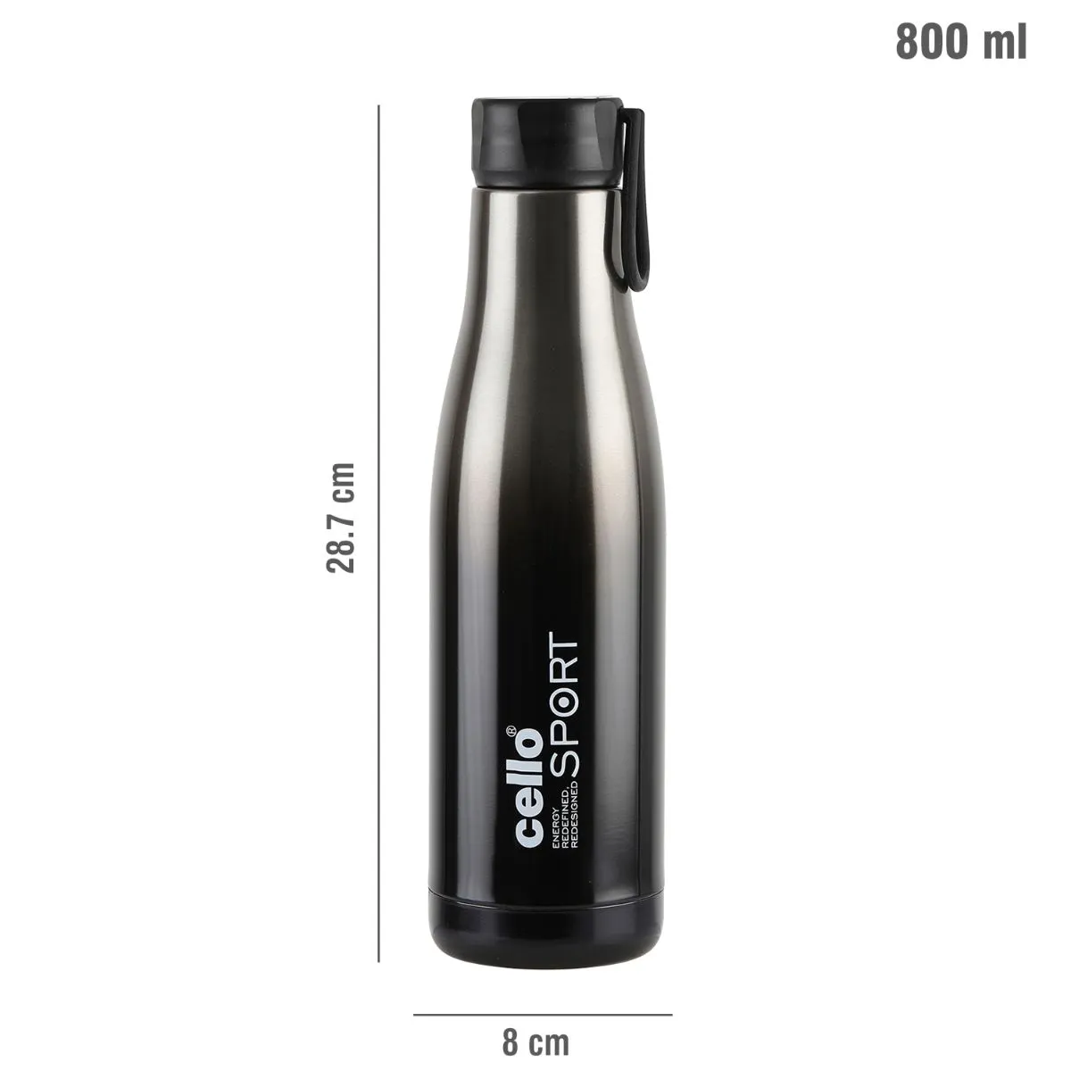 Dazzle Flask, Vacusteel Water Bottle, 800ml