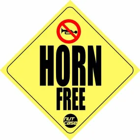 Designer Car Bumber Sticker - Horn Free