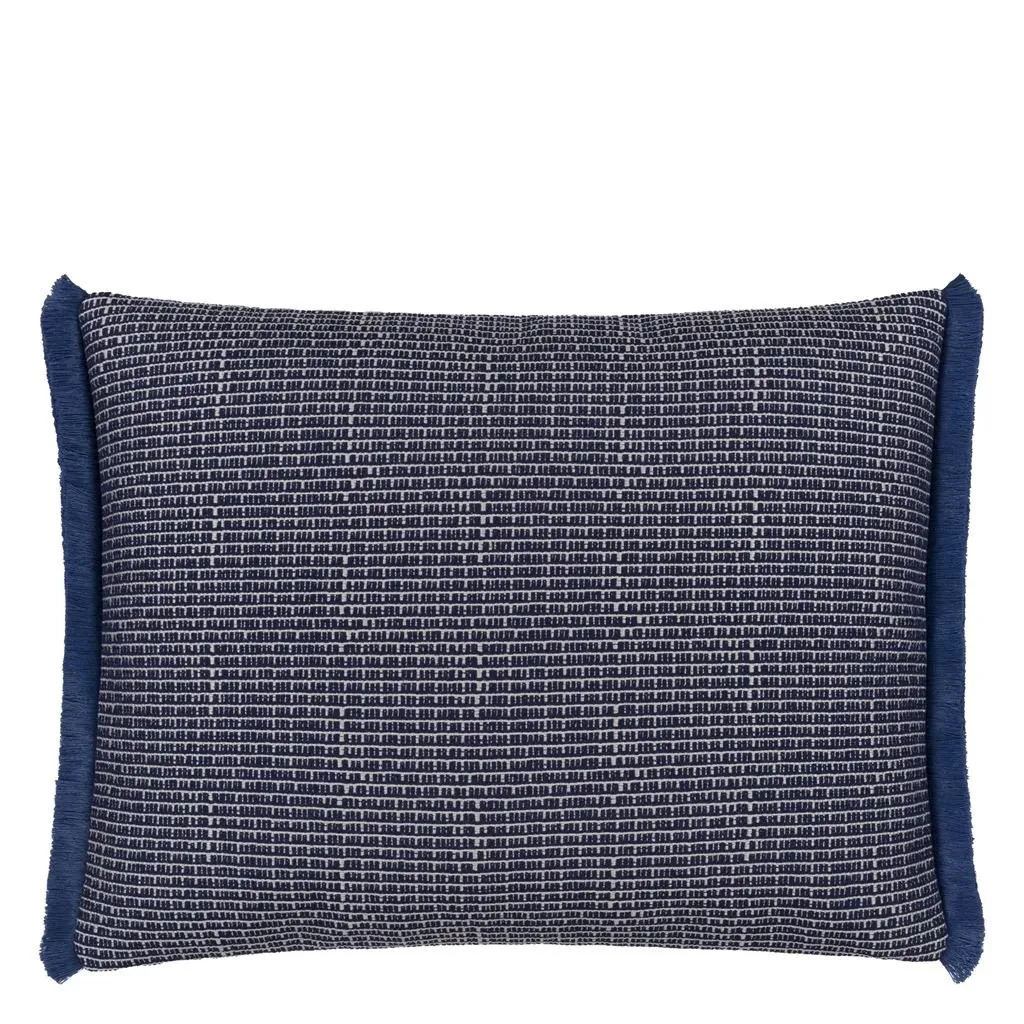 Designers Guild Pompano Indigo Outdoor Decorative Pillow