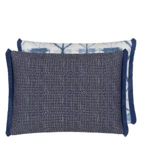 Designers Guild Pompano Indigo Outdoor Decorative Pillow