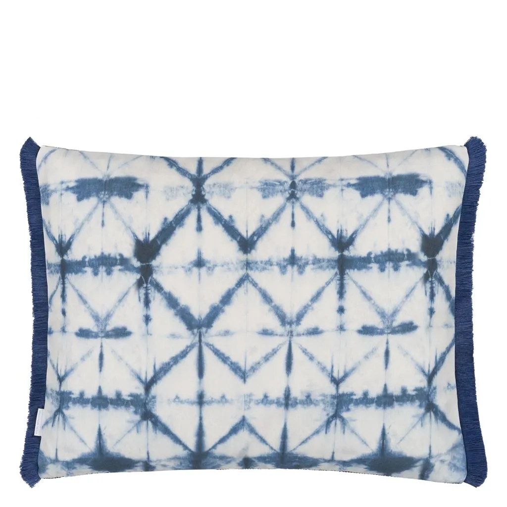 Designers Guild Pompano Indigo Outdoor Decorative Pillow