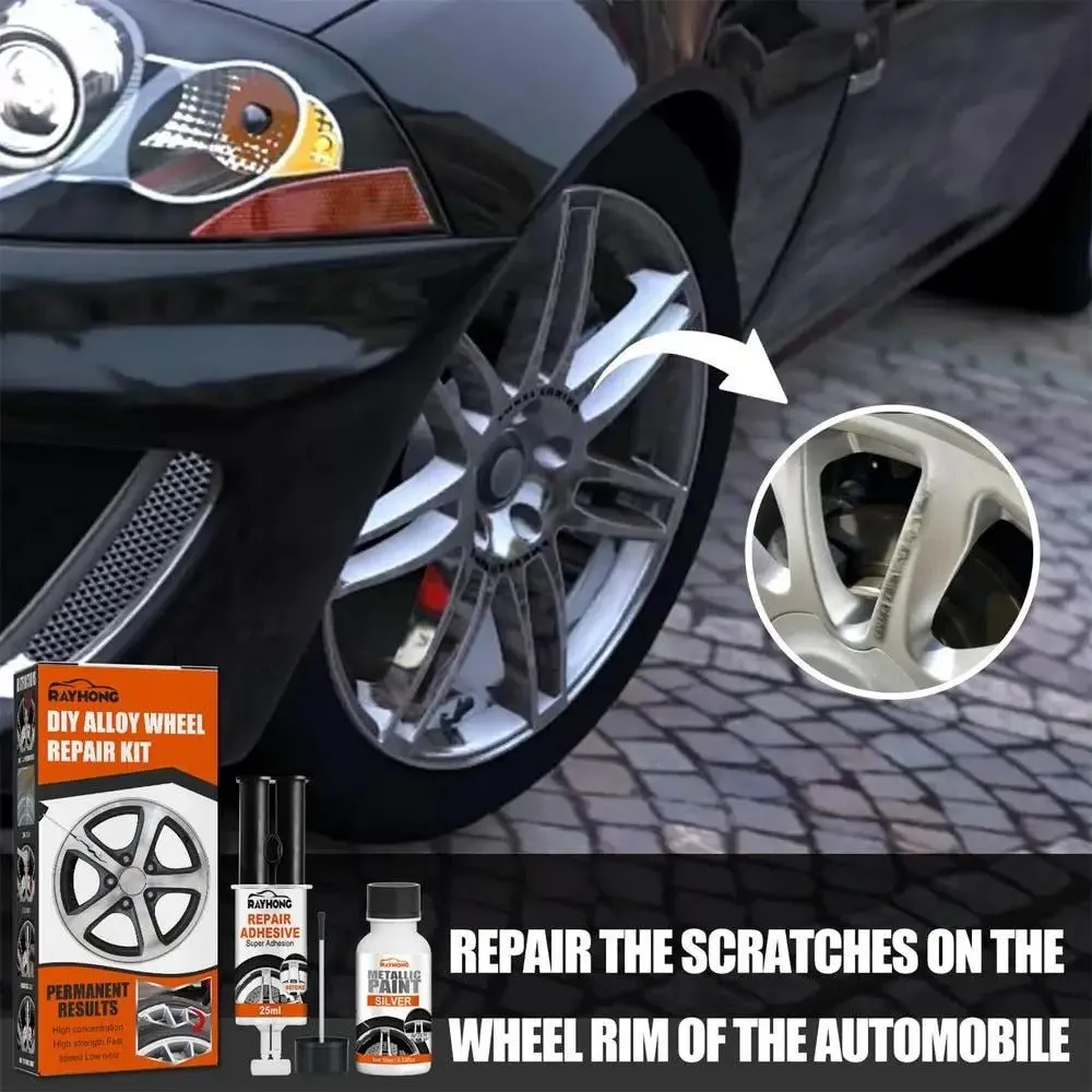 DIY Alloy Wheel Repair Kit - Rim Scrapes Scratches Remover