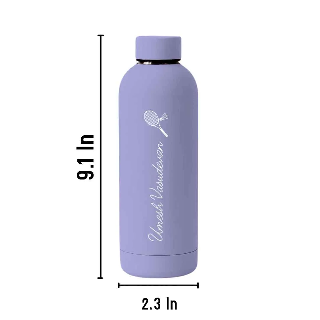 Double Insulated Name Bottle Stainless Steel Water Bottles for Travel Office Gym Home - BPA Free, Leakproof