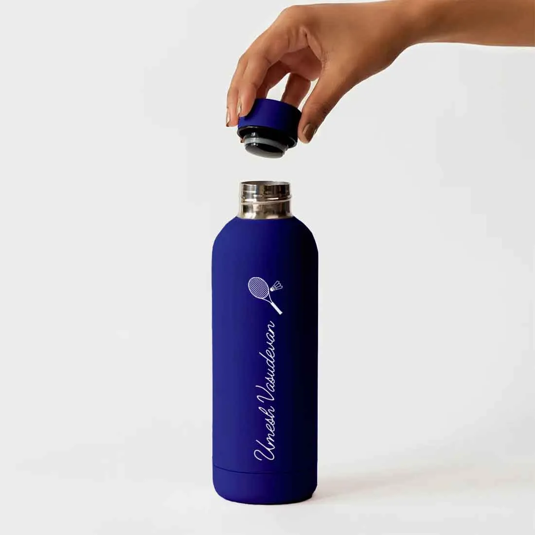 Double Insulated Name Bottle Stainless Steel Water Bottles for Travel Office Gym Home - BPA Free, Leakproof