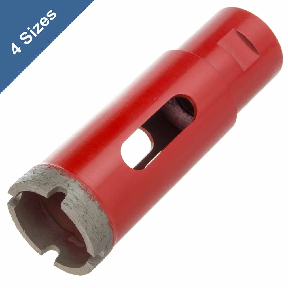 Dry Diamond Core Bits for Granite Drilling (4 Sizes)