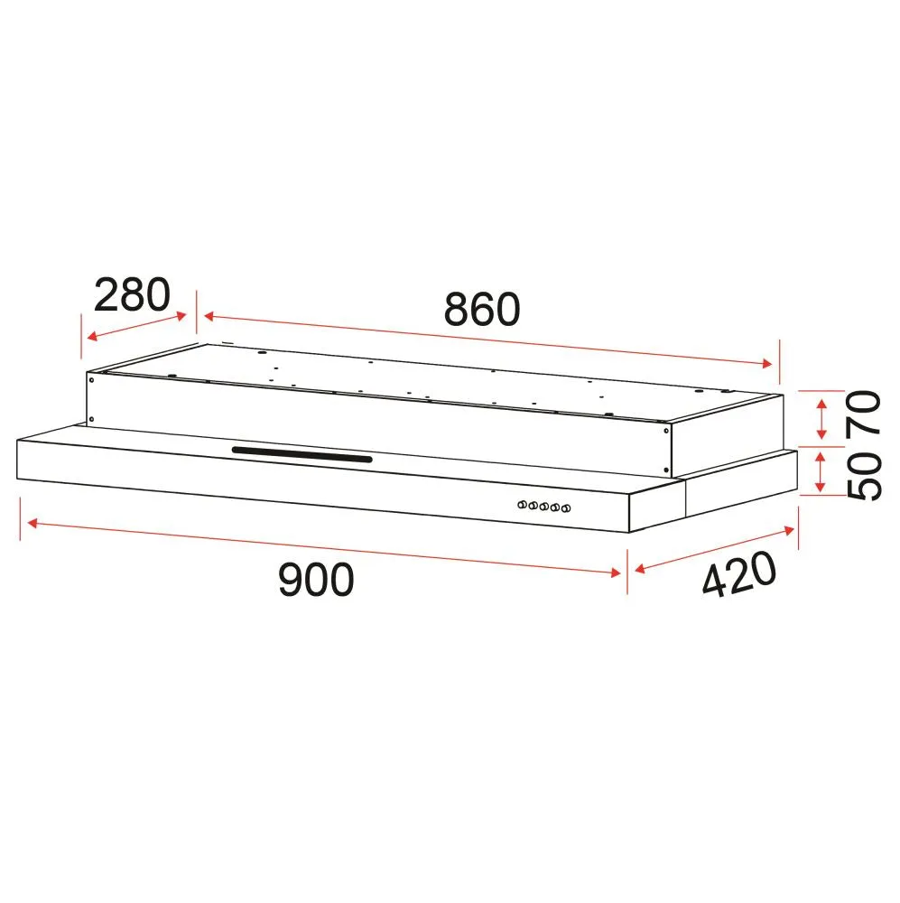 EF EFCH 9211 HM SS Cooker Hood EFCH9211HMSS