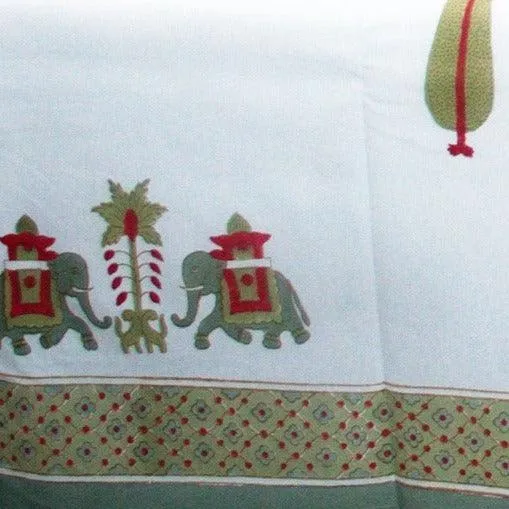 ELEPHANT MOTIFS BED SHEET