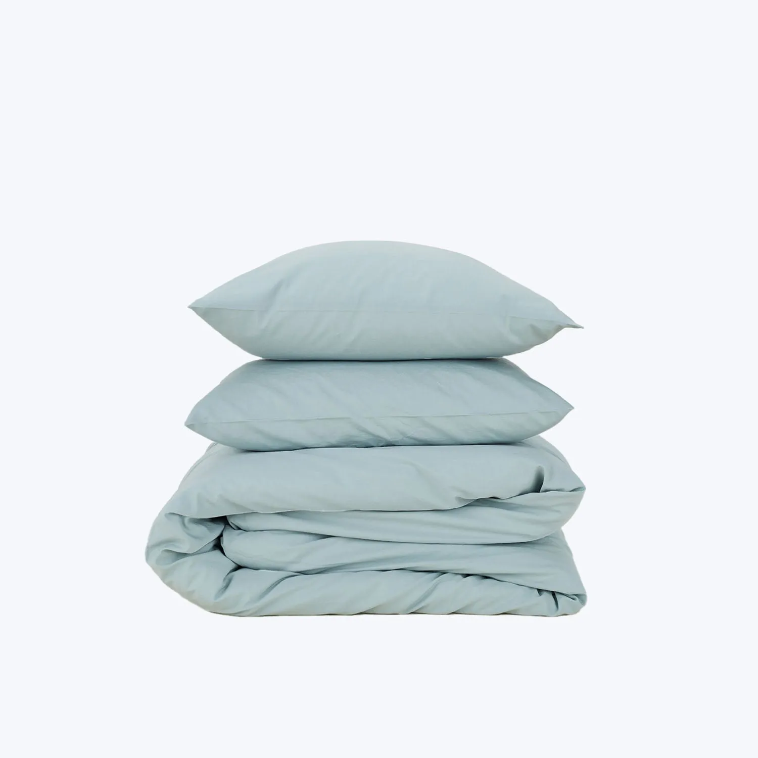 Essential Percale Duvet Cover Sky