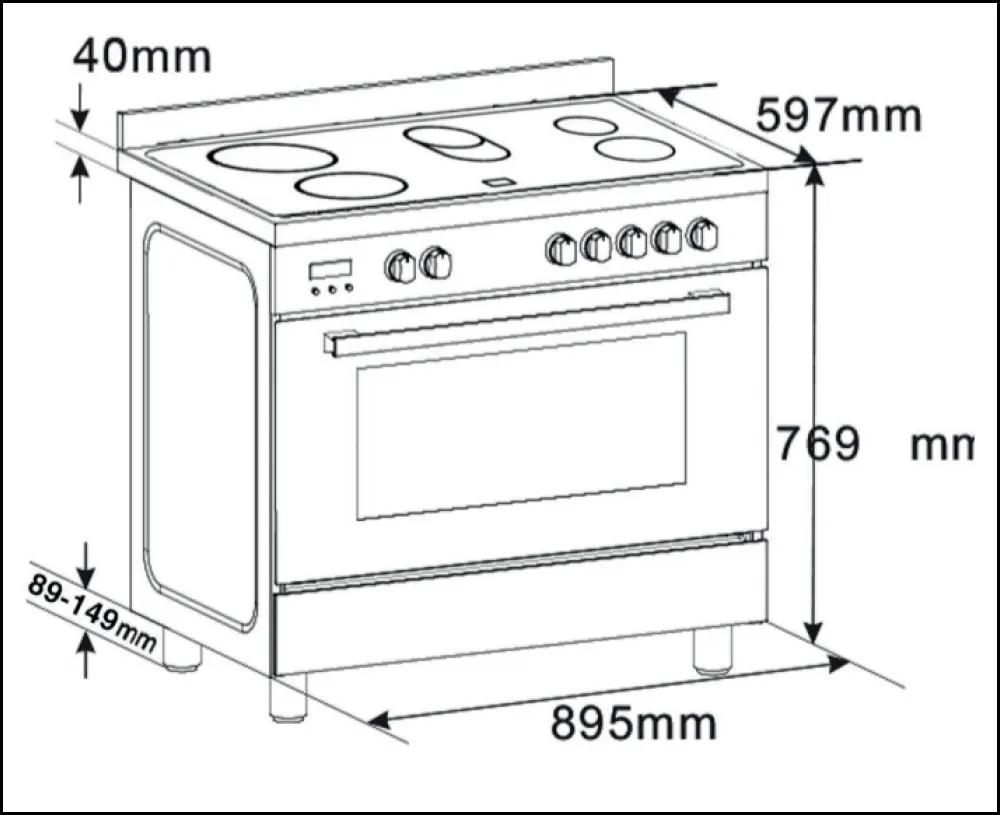 Euro Appliances Freestanding 90cm Stove Pack No. 10