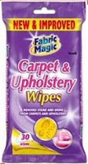 Fabric Magic Carpet & Upholstery Wipes x30