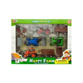 Farm Tractor Truck & Trailer Set ( Case of 2 )