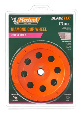 Flextool BladeTec Diamond Cup Wheel - (PCD 175 mm 7")