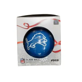 FOCO NFL Detroit Lions Glass Ball Ornament