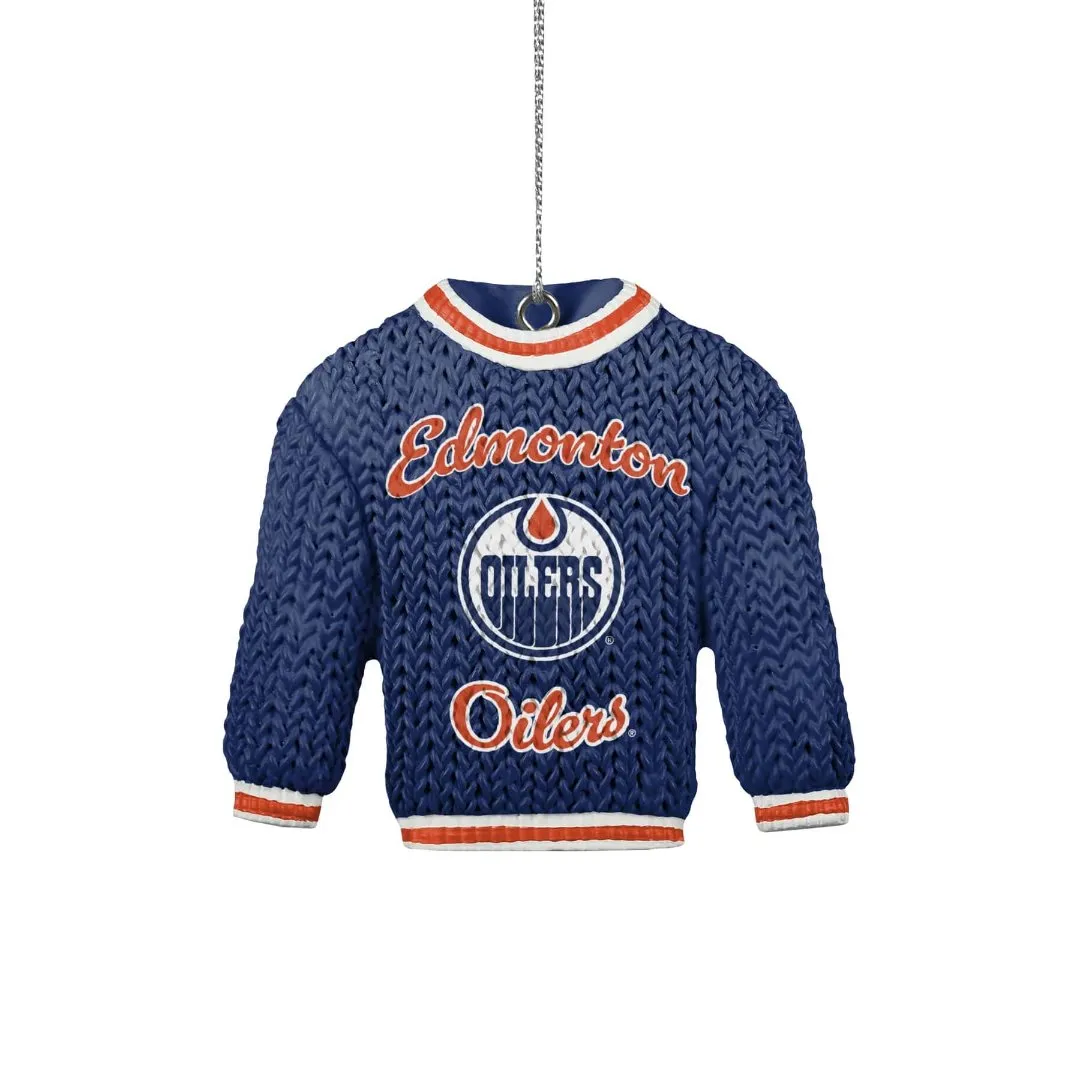 FOCO NHL Edmonton Oilers Ugly Sweater Ornament