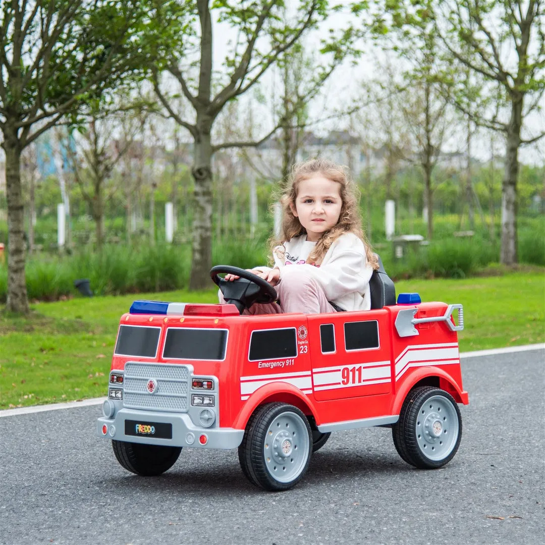 Freddo Toys 12V Fire Truck Ride On