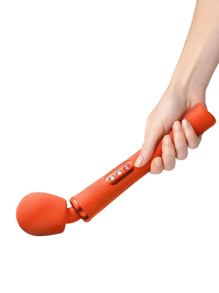 Fun Factory VIM Rumbly Rechargeable Body Wand Massager Sunrise Orange