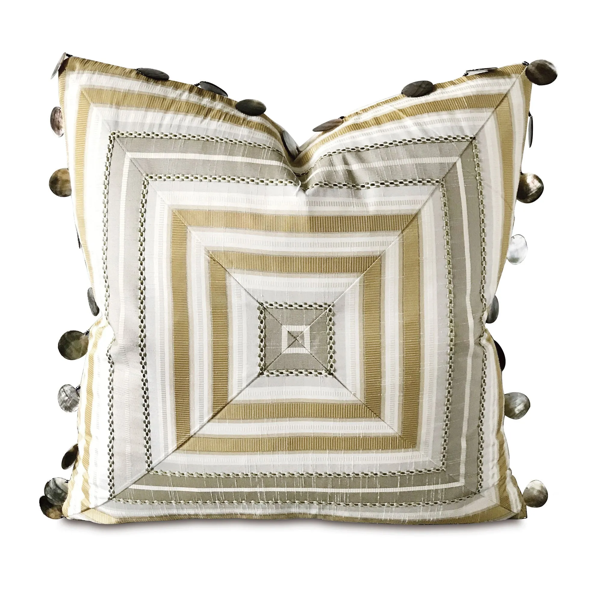 Genevieve Mitered Stripe Throw Pillow Cover 20x20