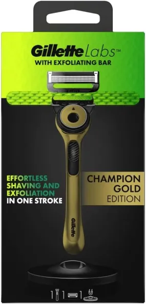 Gillette Labs Gold Razor with 1 Blade Refill