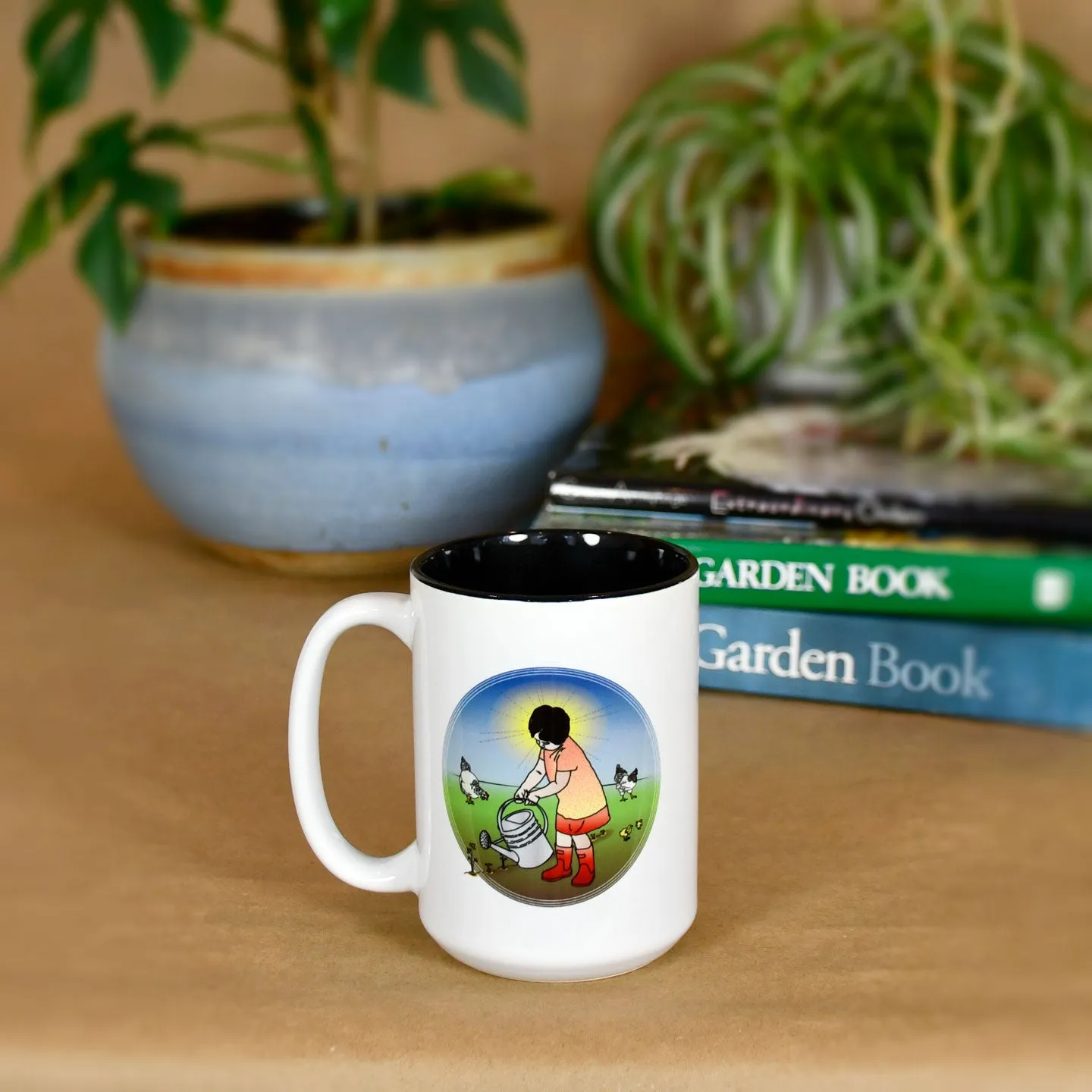 Girl in the Garden 15oz Mug